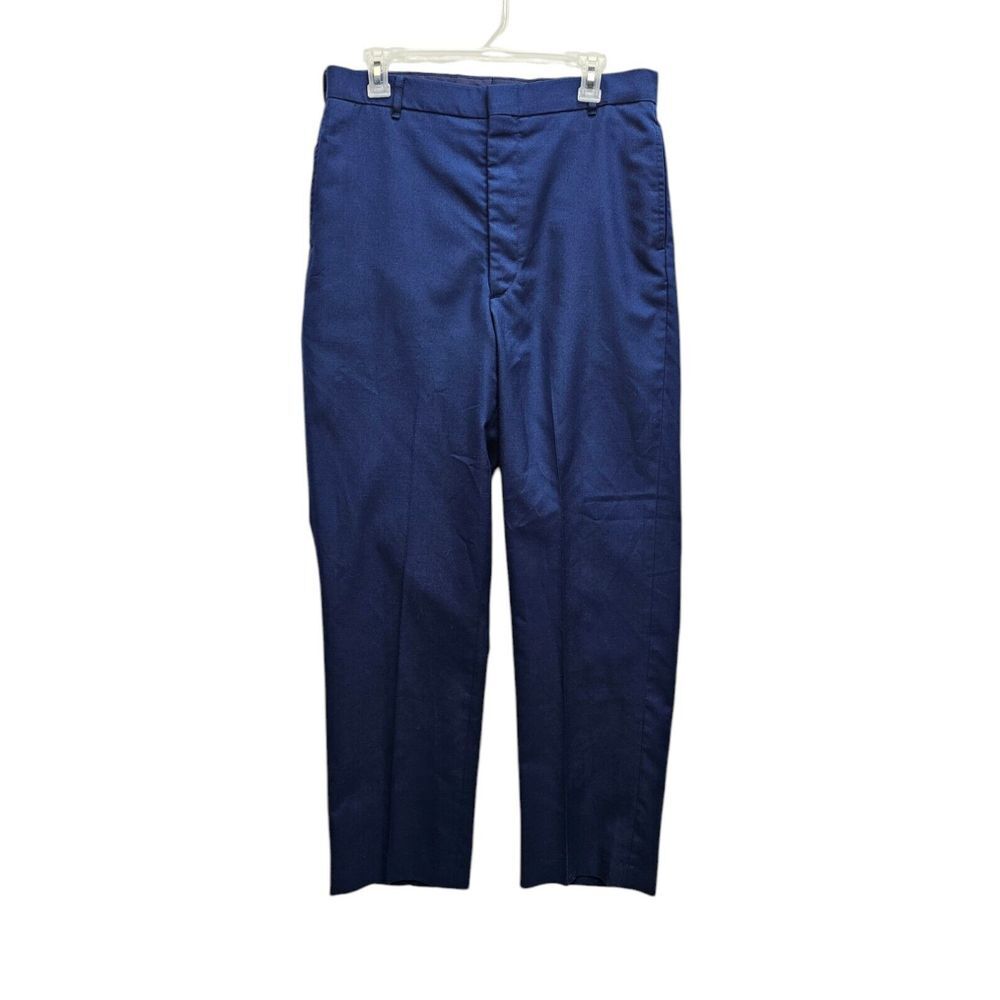 Defense Logistics Agency Navy Pants Size 34L-V Wool Blend By Bernard Cap 33x31
